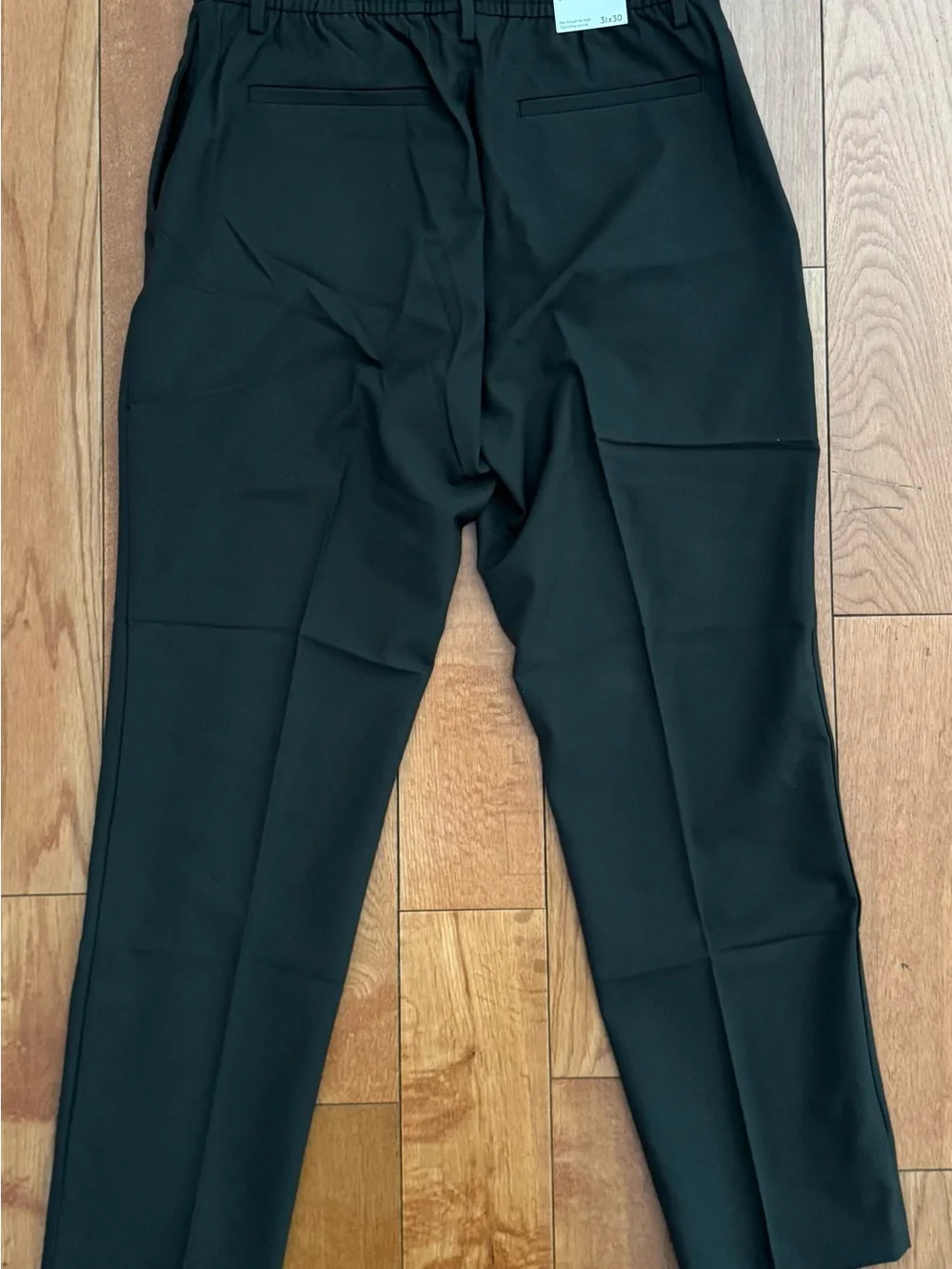 Banana Republic mens sheltered earth tailored stretch dress trousers size 31x30.